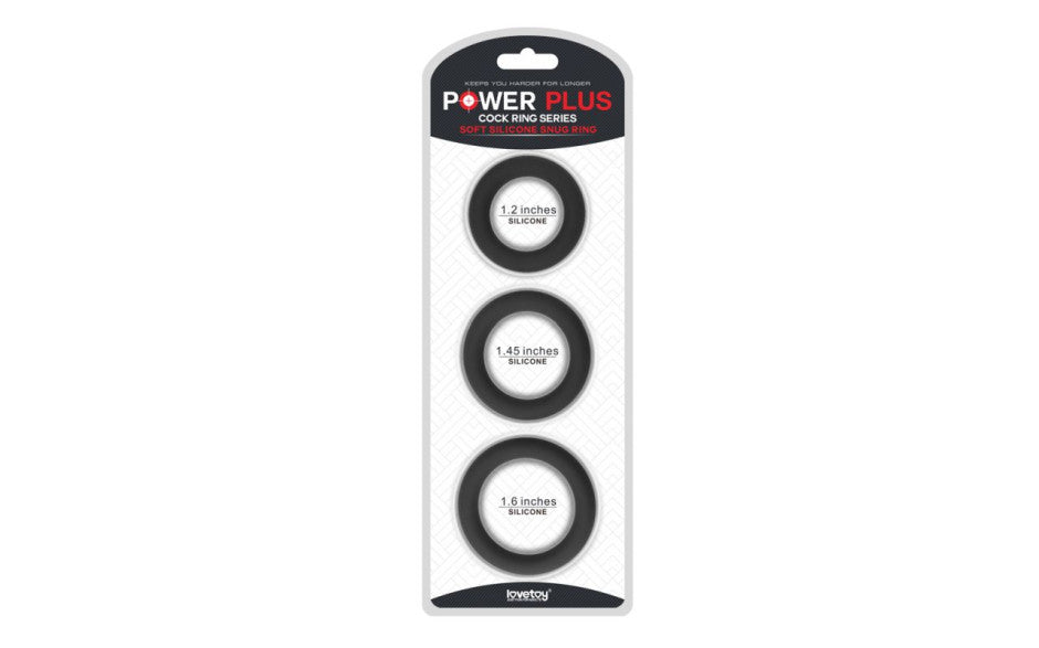 Silicone 3-Piece Stretchy Cock Ring Set
