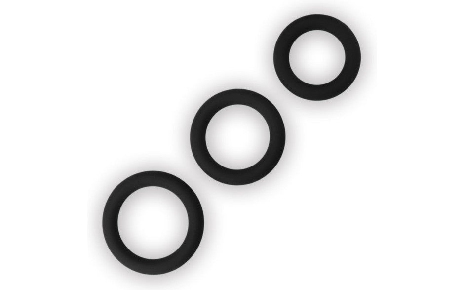 Silicone 3-Piece Stretchy Cock Ring Set