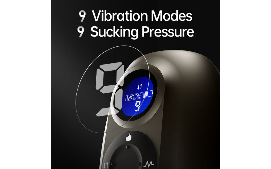 Atom USB Rechargeable Oral Simulation Heating Vibrating Masturbator
