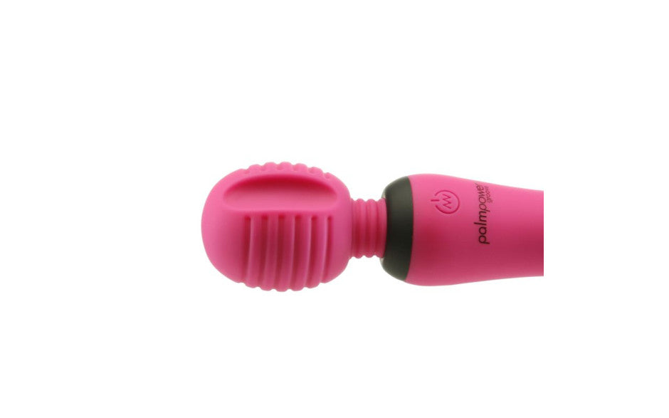 PalmPower Groove Mini Rechargeable Massage Wand Vibrator Fuchsia