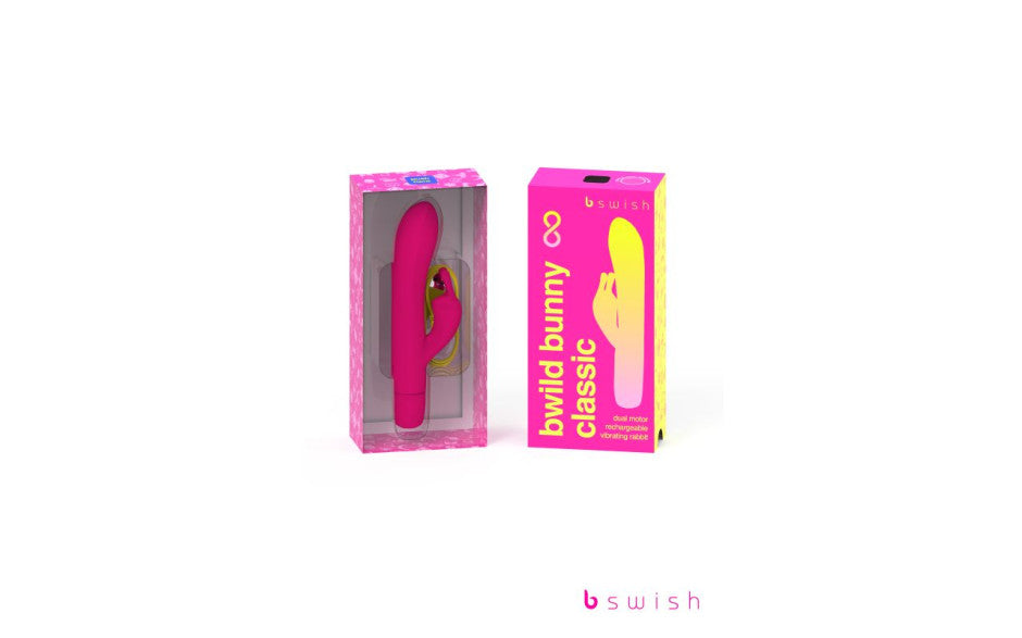 Bwild Bunny Classic Infinite Rechargeable Dual Motor Rabbit Vibrator Pink