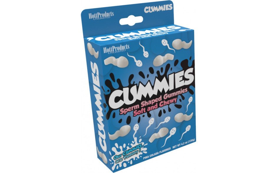 Cummies Sperm-Shaped Pina Colada Gummy Candy 25 Piece