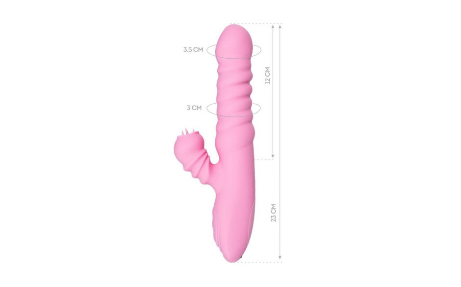 JOS Lixy Heating Rotating Petal Clitoral Rabbit Vibrator