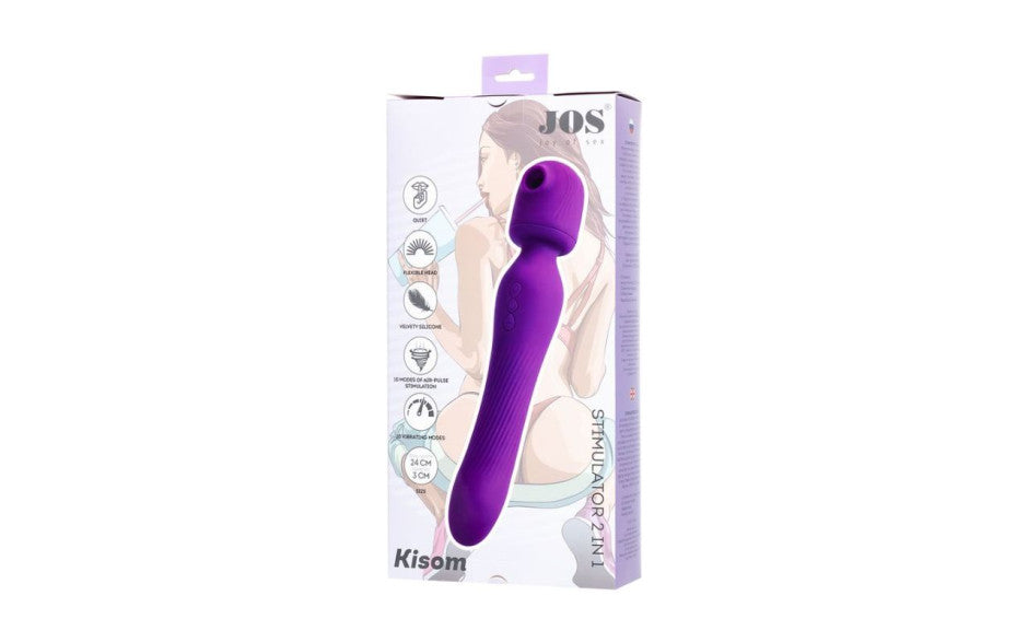 JOS Kisom 2-in-1 Wand and Air Pulse Stimulator