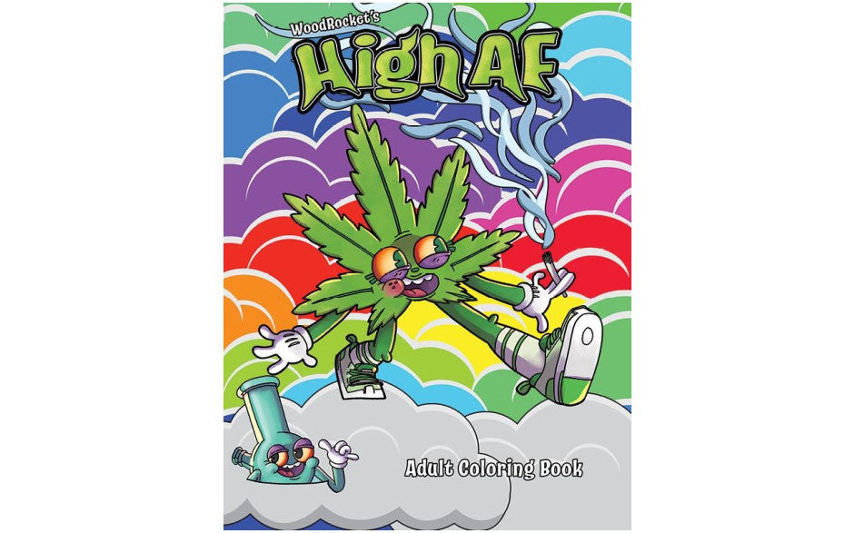 High AF Adult Cannabis-Themed Colouring Book
