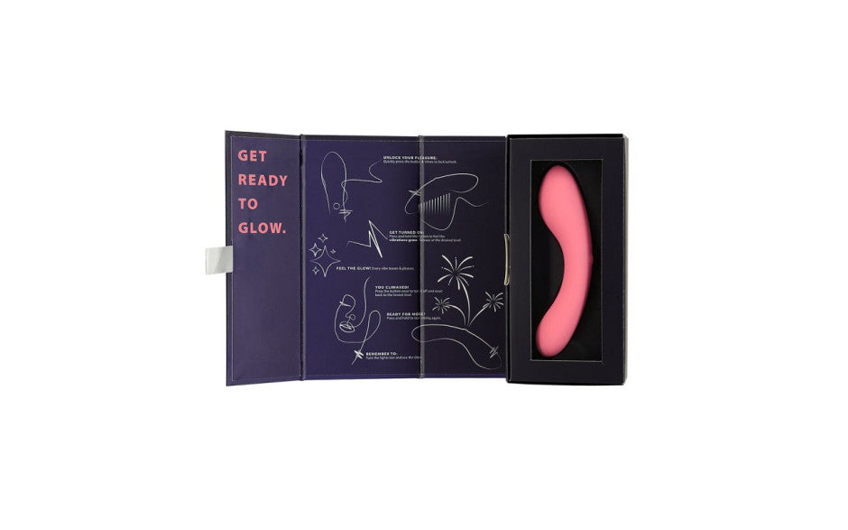 The Mini Swan Wand USB Rechargeable Waterproof Vibrator Pink Glow
