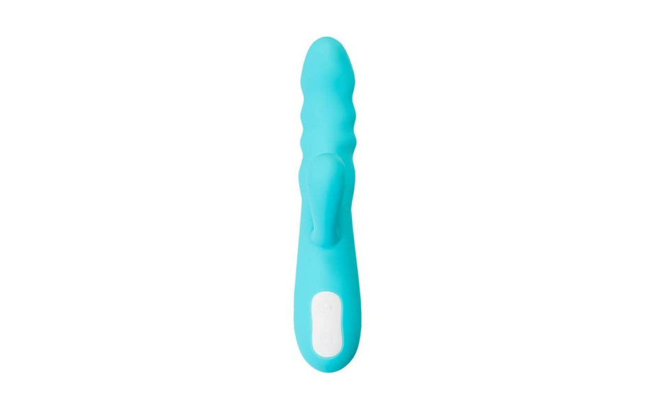 JOS Merry Swirl Rotating Shaft Rabbit Vibrator Blue
