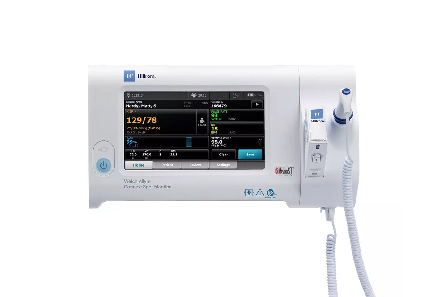Welch Allyn Connex Spot Monitor Wi-Fi Ready 74 Series