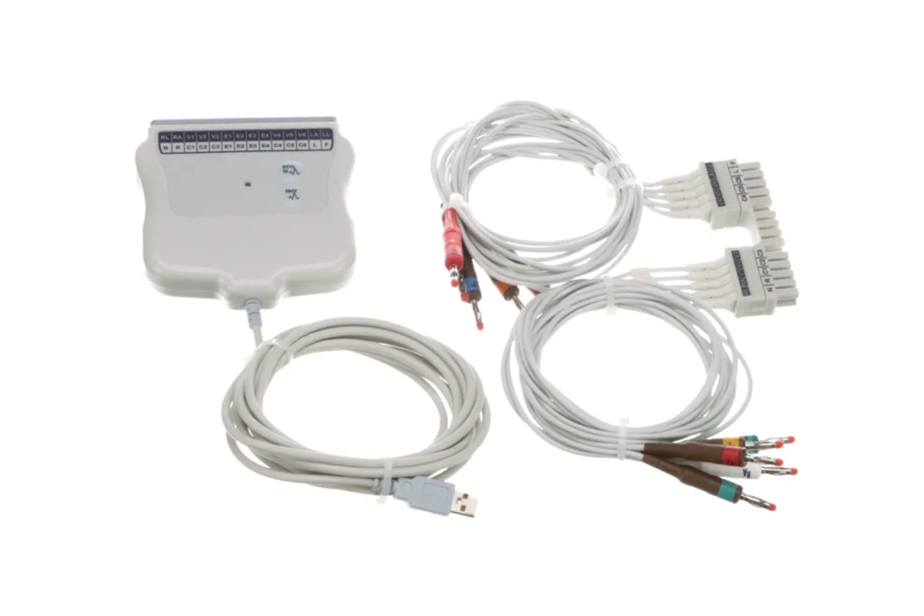 Hillrom - Welch Allyn Acquisition Module (AM12) with AHA banana leads