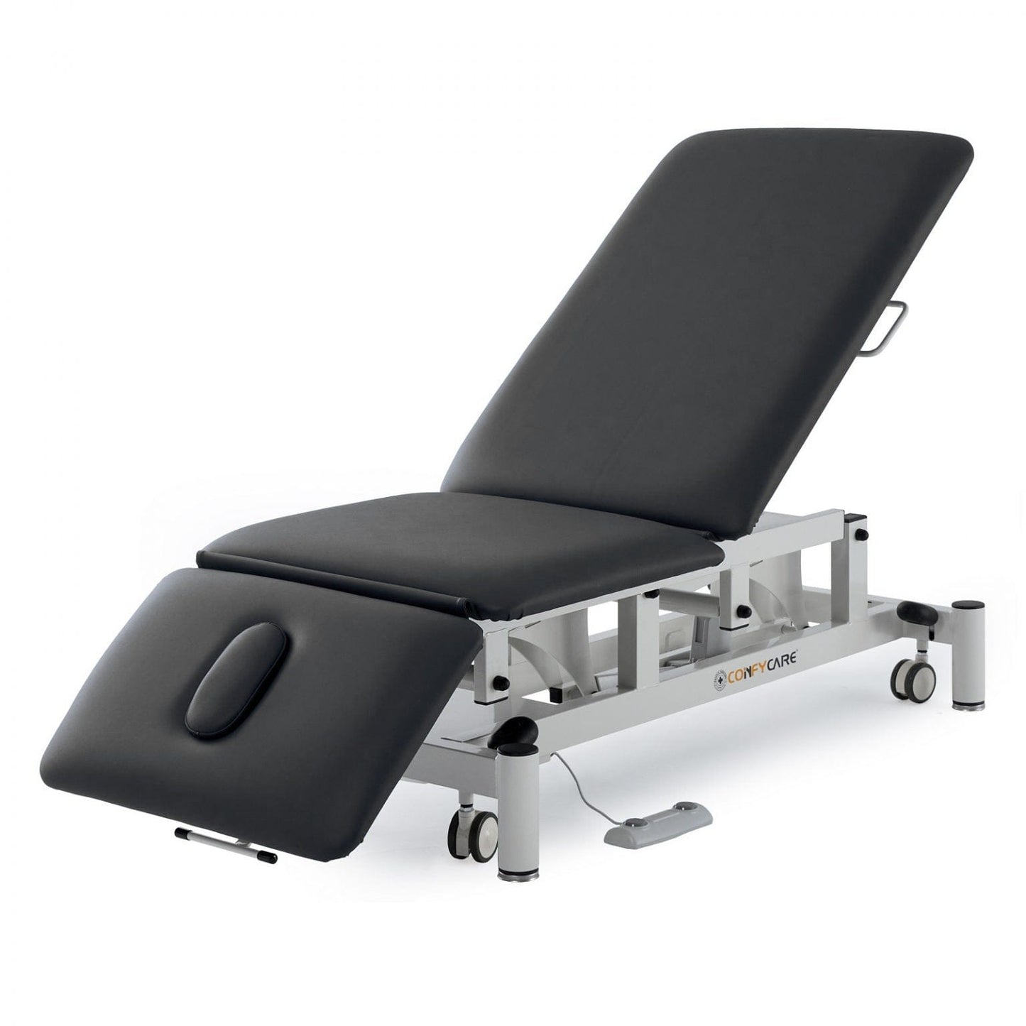 3 Section Hi Lo Electric Couch With Surround Bar - Black