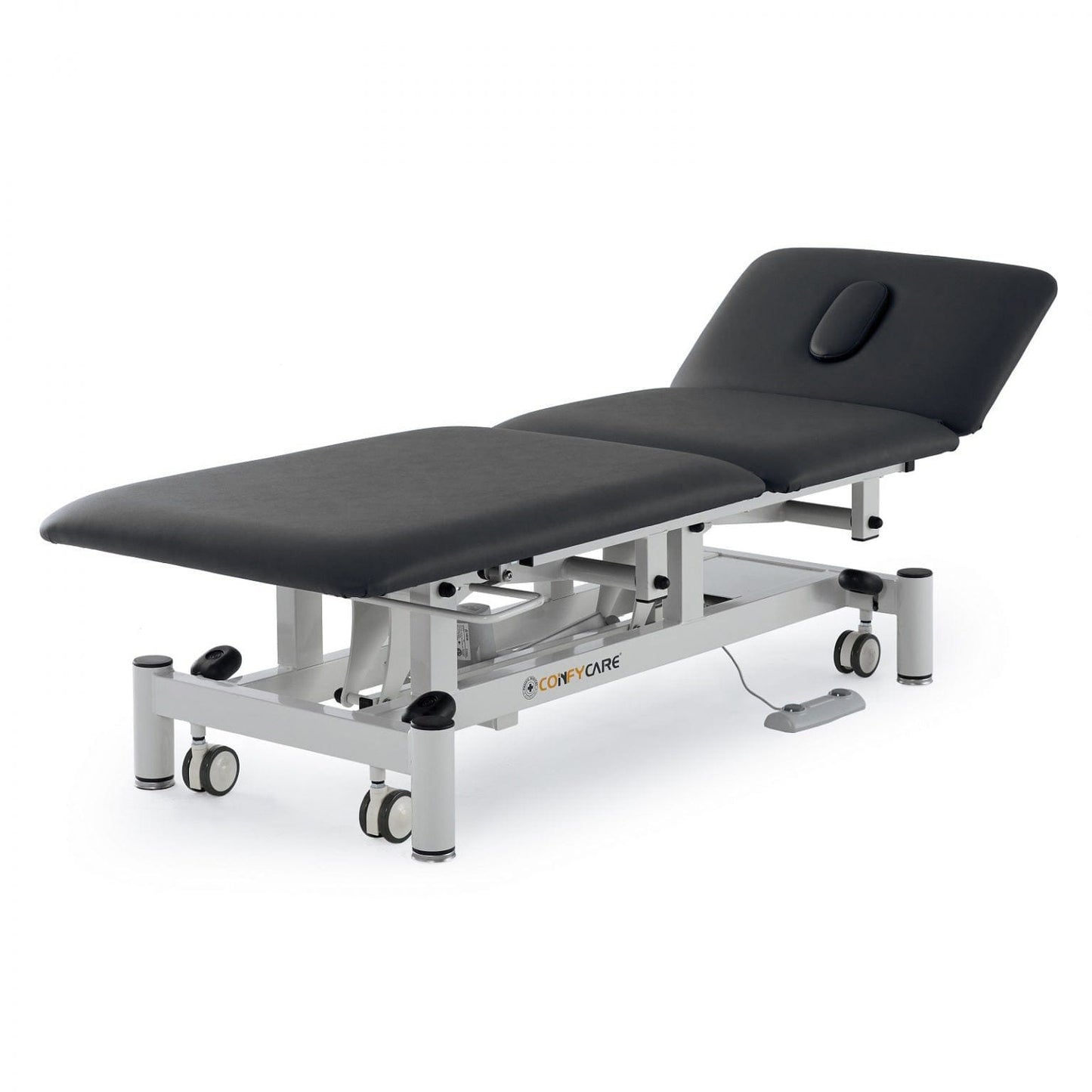 3 Section Hi Lo Electric Couch With Surround Bar - Black