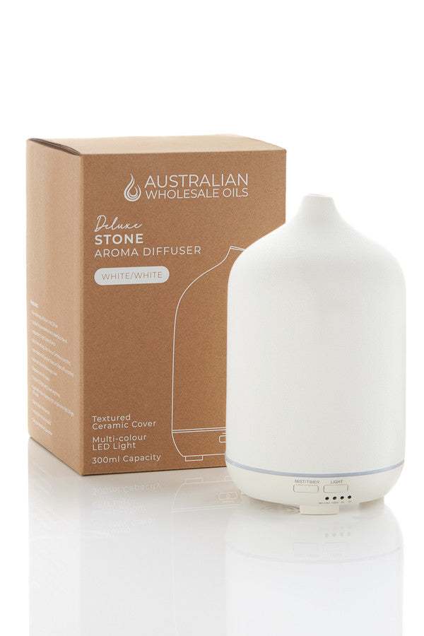 Deluxe Stone Aroma Diffuser - White
