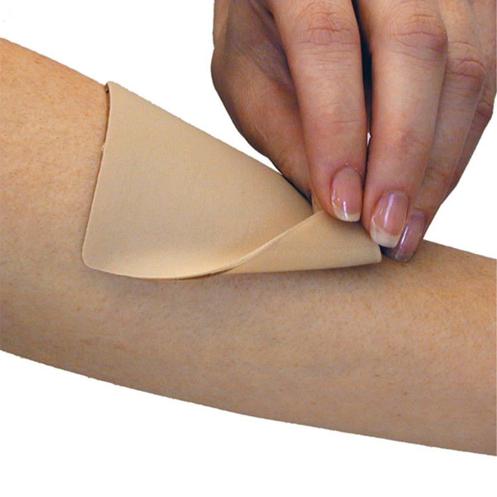Gel sheet adhesive with anti‑microbial fabric cover