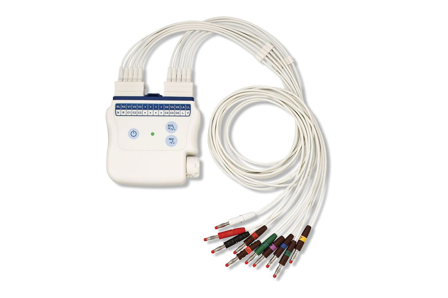 Hillrom - Welch Allyn Wireless Acquisition Module (WAM) with Banana Leads, AHA. Ver 2.x.x