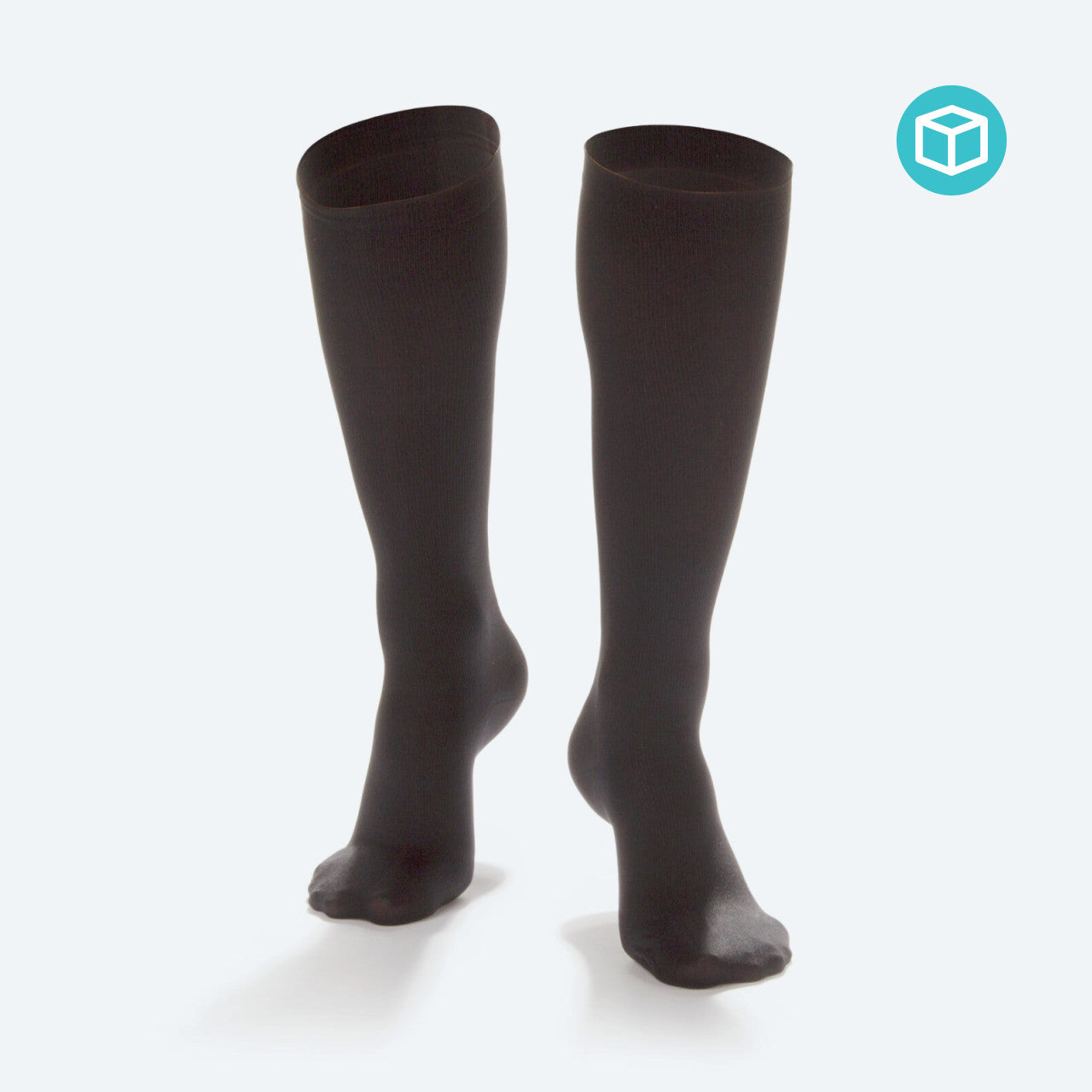 Dr Comfort Women's Micro Nylon Casual Sock Small Black 10-15 mmHG