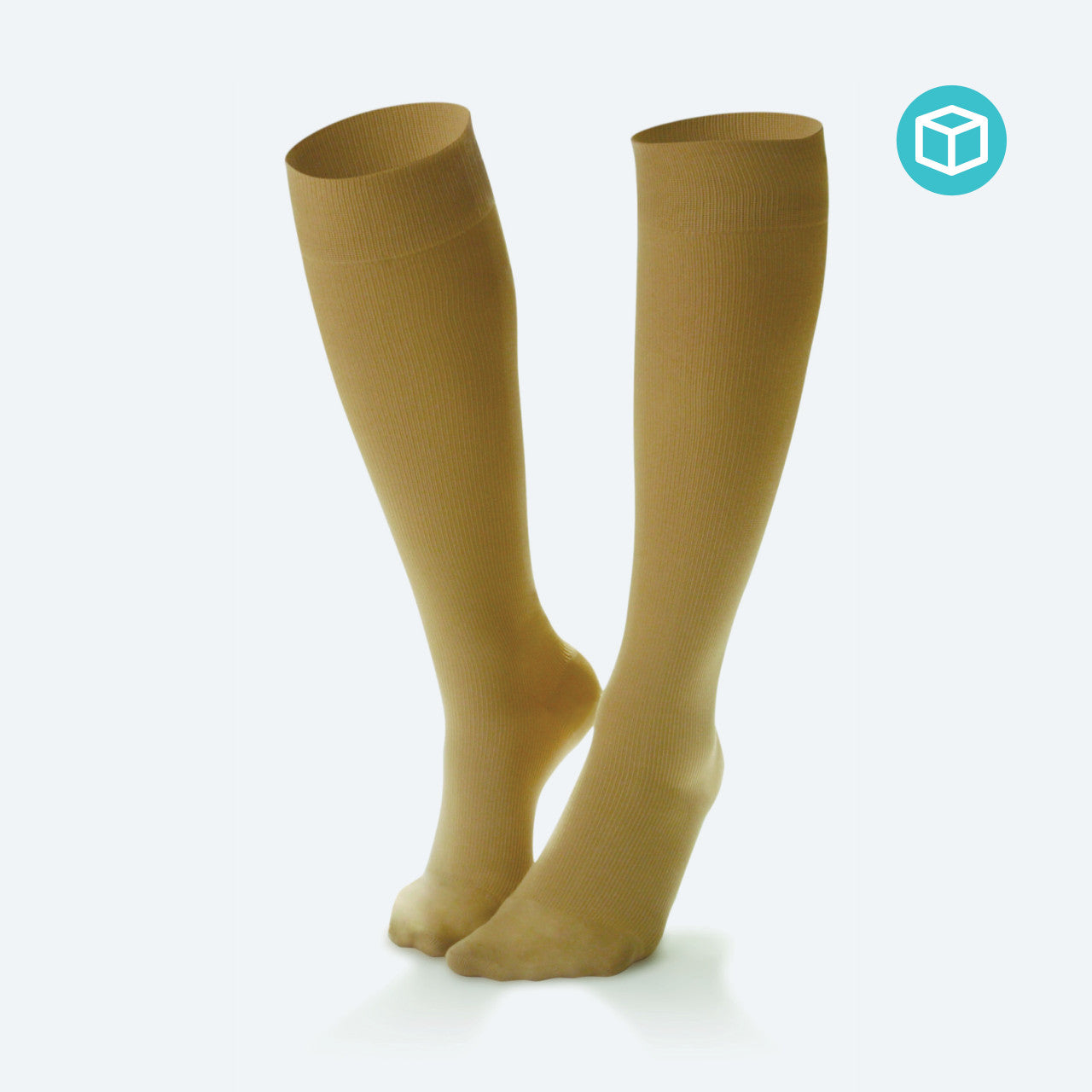 Dr Comfort Women's Micro Nylon Casual Sock Large Wheat 15-20 mmHG