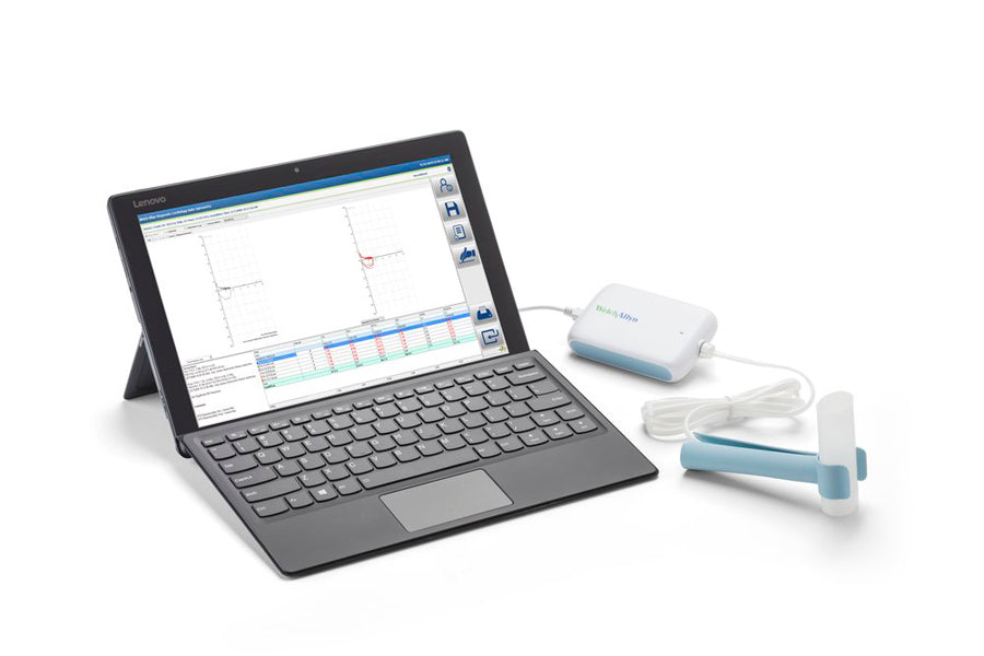 Hillrom - Welch Allyn Diagnostic Cardiology Suite PC-Based Spirometer without Calibration Syringe