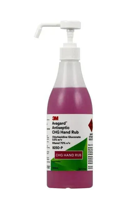 3M Avagard Hand Rub Chlorhex 0.5% 500ml Pump