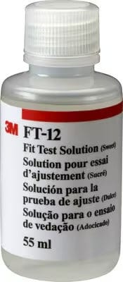 3M Healthcare Respirator Mask Fit Testing Fit Test Solution Sweet (Saccharin), 55mL FT-12 3M Mask Qualitative Fit Test Kits