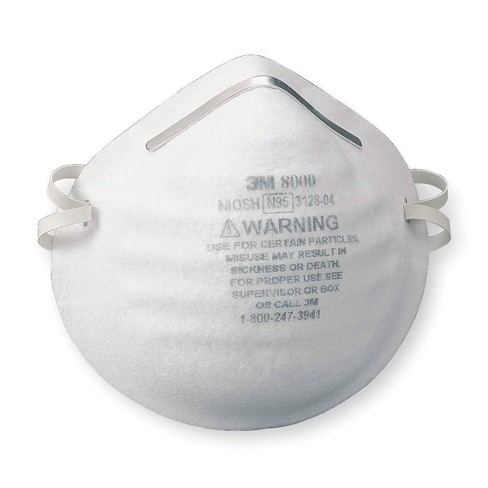 3M Healthcare Respirator Masks Cupped P1 / Medium / White 3M P2/N95 Medical Particulate Respirators & Surgical Masks
