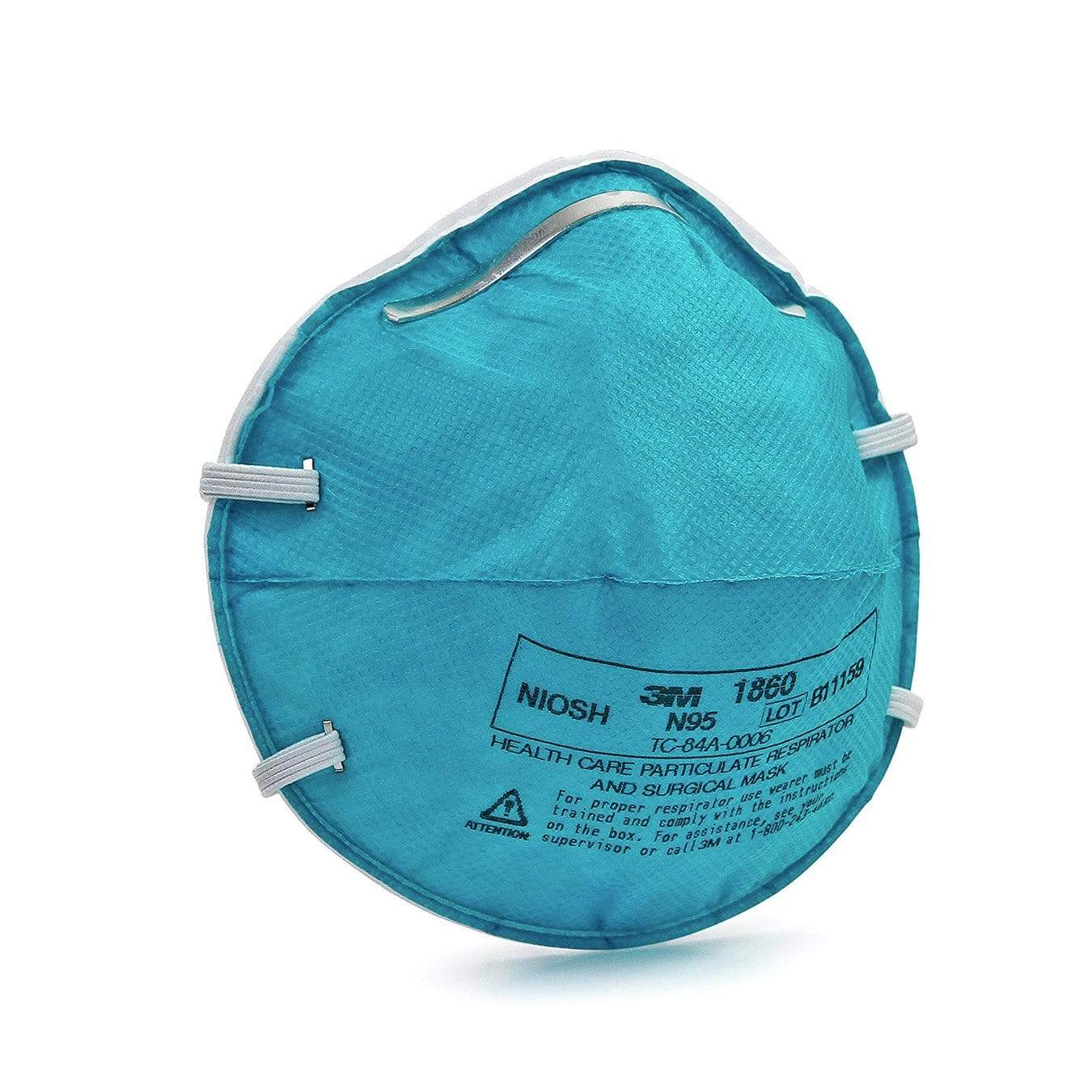 3M Healthcare Respirator Masks Cupped / Medium / Blue 3M P2/N95 Medical Particulate Respirators & Surgical Masks