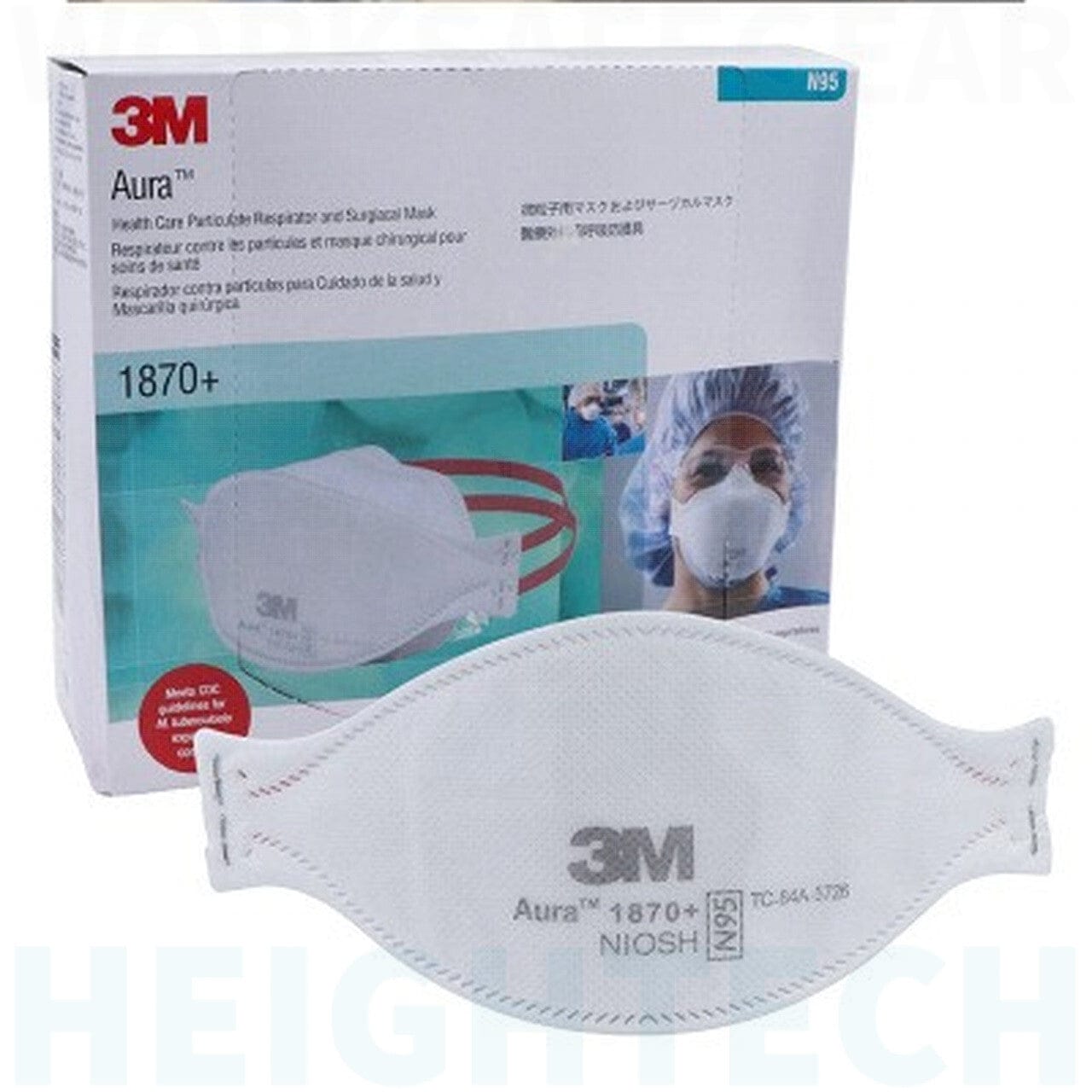 3M Particulate Respirator & Surgical Mask 1870+ N95