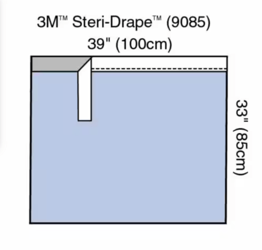 3M Healthcare 3M Steri-Drape Absorbent Prevention Fabric Range Surgical Products Adhesive Towel 9085