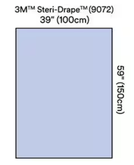 3M Healthcare 3M Steri-Drape Absorbent Prevention Fabric Range Surgical Products Drape Sheet-B 9072