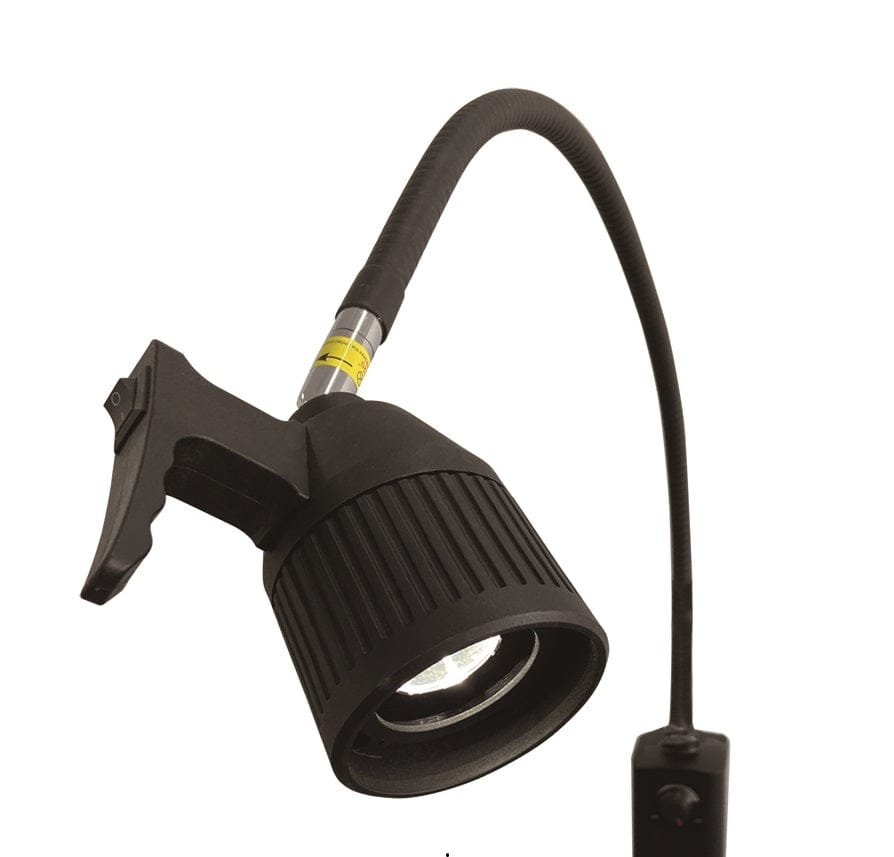 3W LED Examination Light Black Including Mobile Base and Wall Mount
