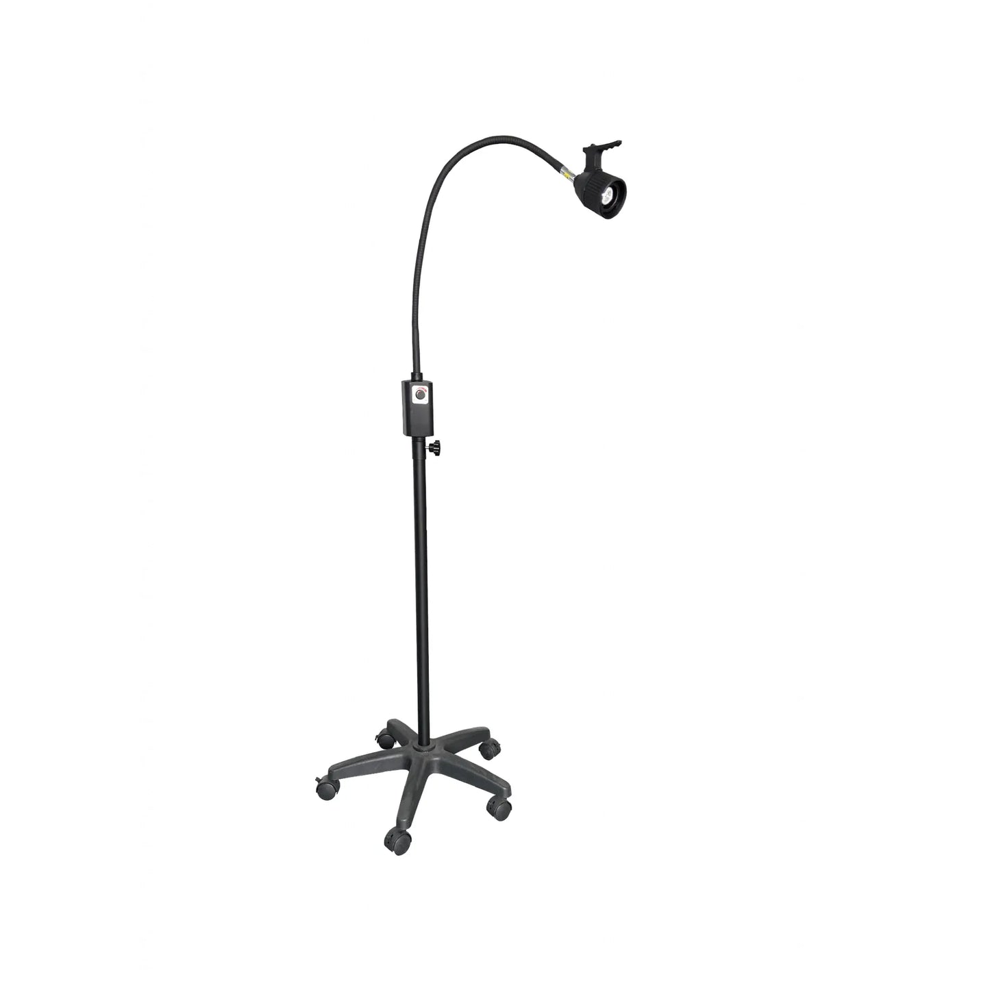 3W LED Examination Light Black Including Mobile Base and Wall Mount