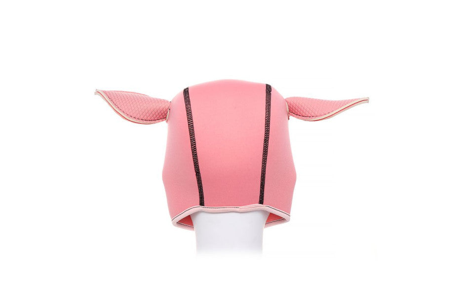 Full Neoprene Pig Play Head Mask with Detachable Muzzle Pink