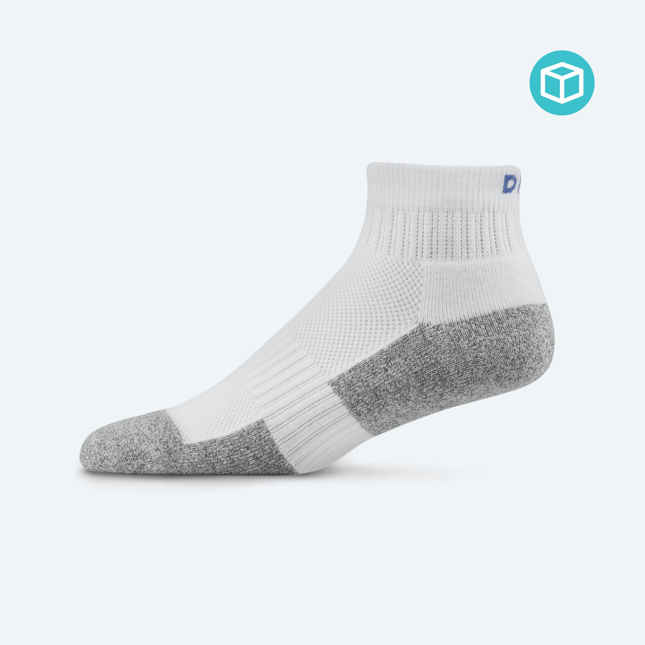 Dr Comfort Ankle Socks Small White