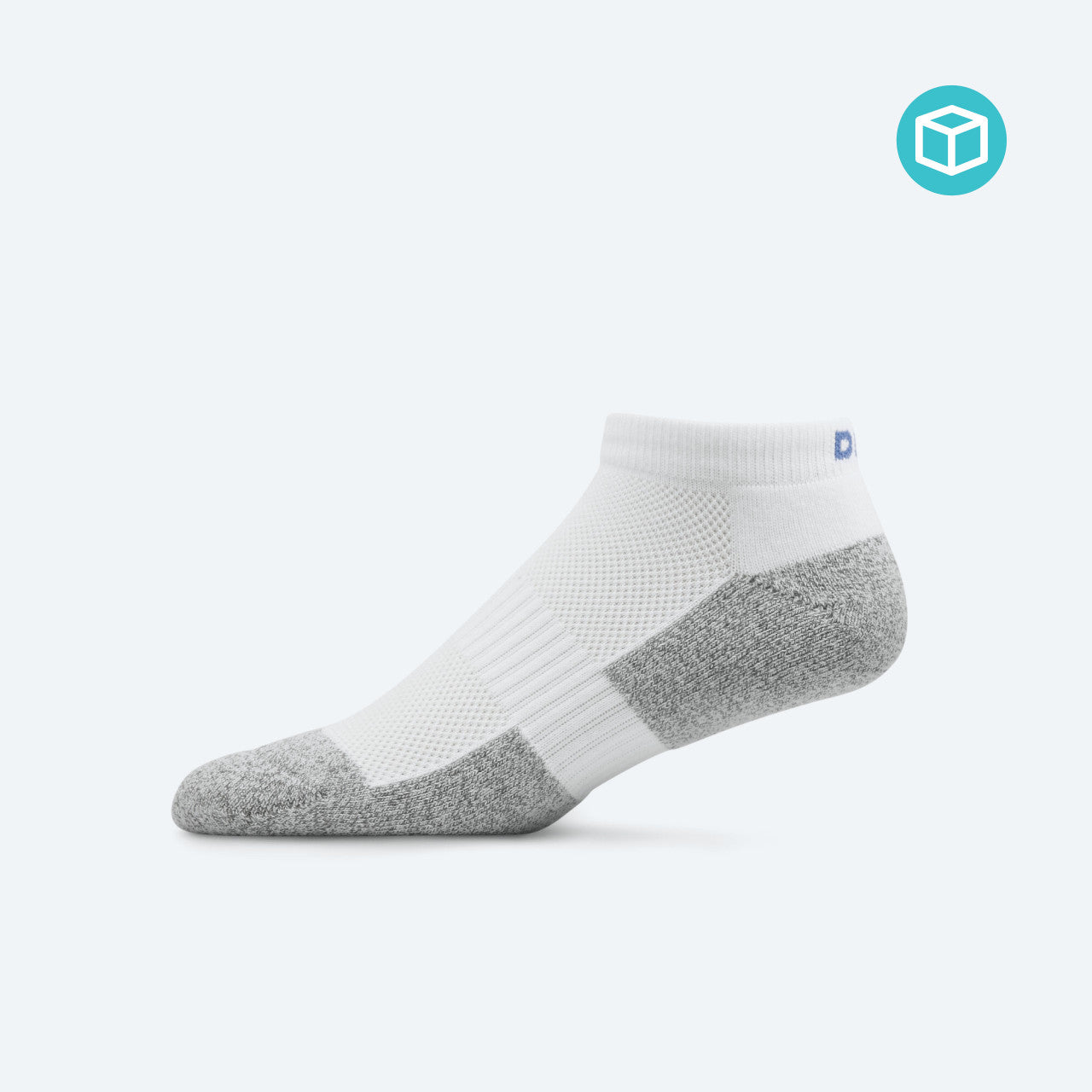 Dr Comfort No Show Socks Medium White