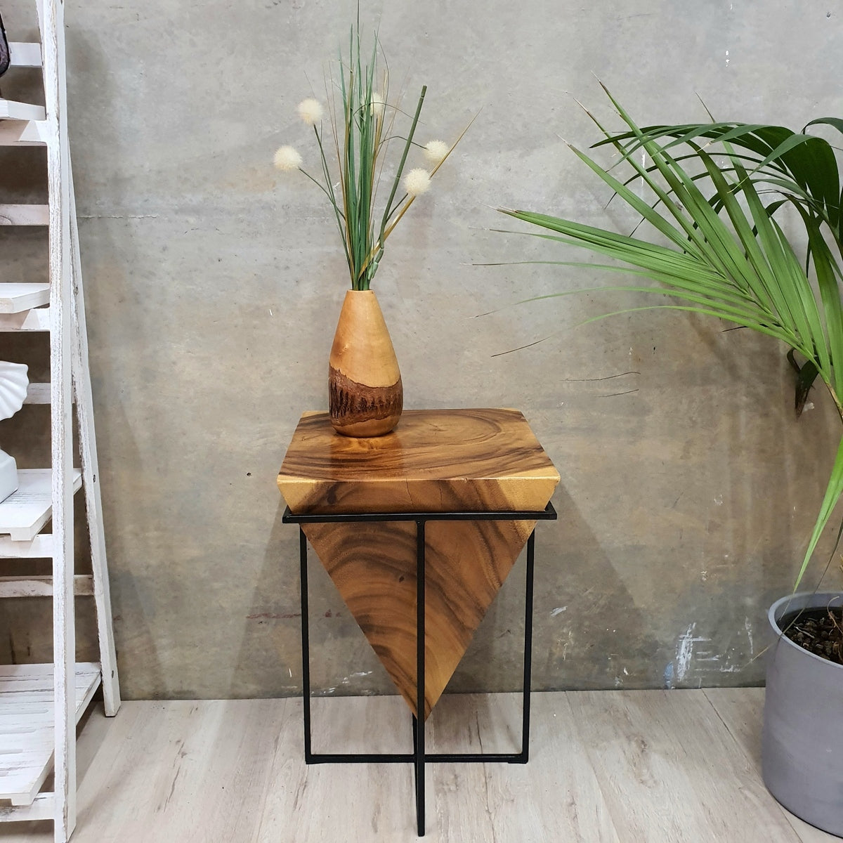 Handmade Timber Side Table / Pyramid Corner Stool / Plant Stand