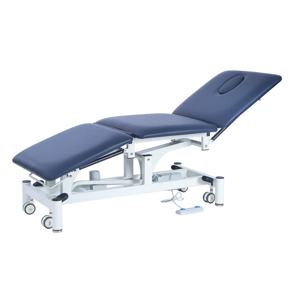 Chattanooga 3 Section Hi Lo Electric Couch Medical Navy Blue