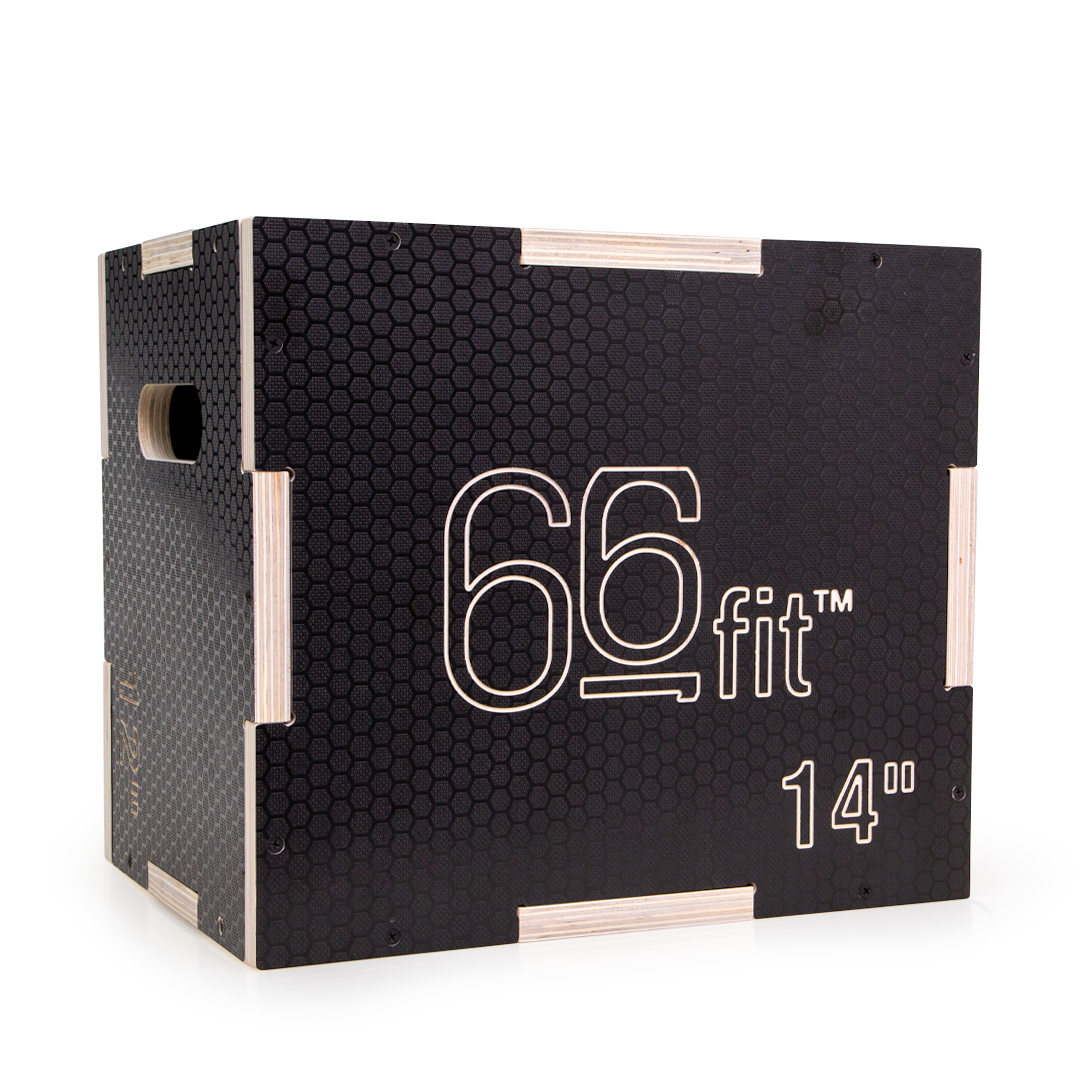 3 in 1 Plyometric Jump Box Black for Wooden Plyo, Platform and Jumping Agility