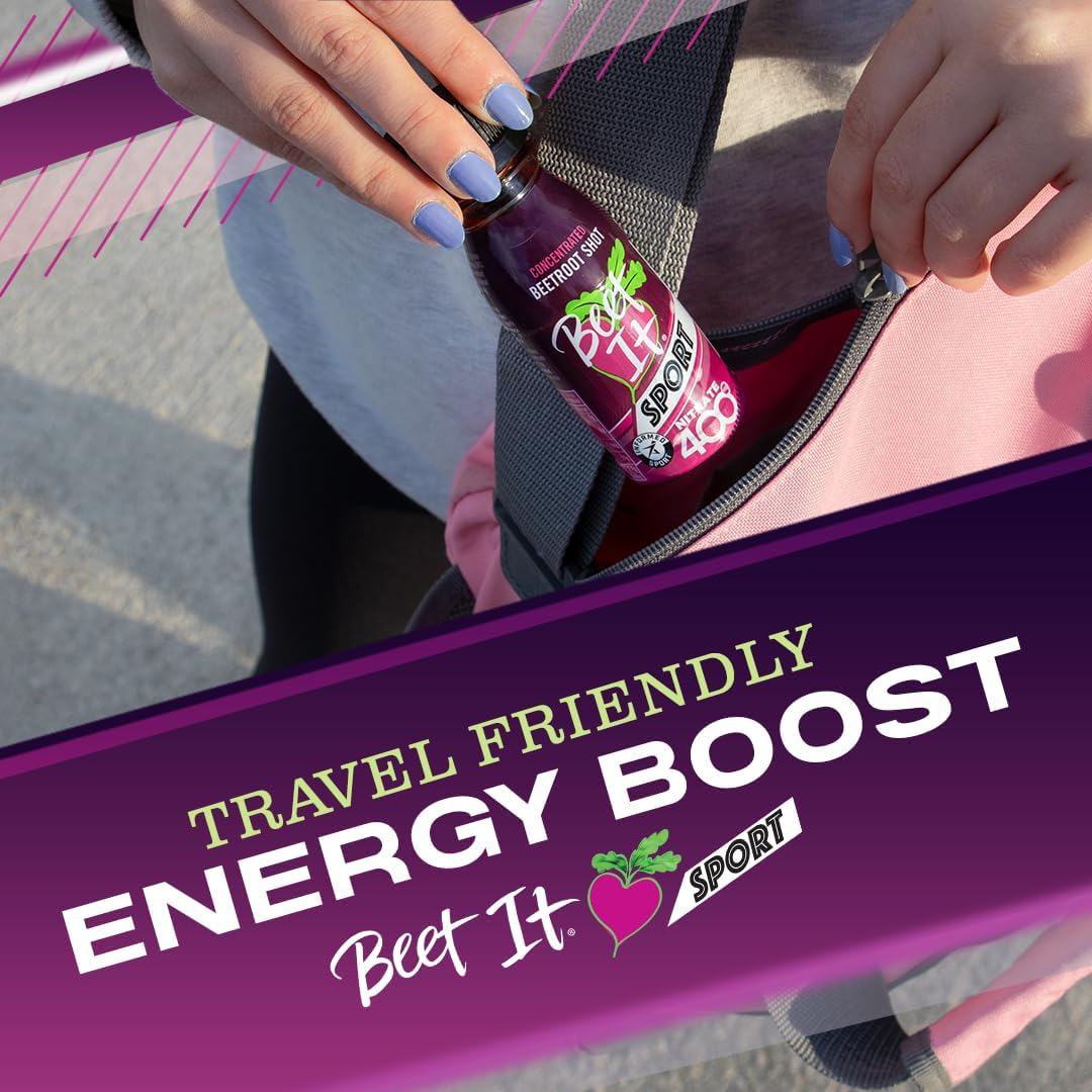 Beet It Sport Pro-Elite Shot, 2.4 fl oz, 15 Count - Concentrated Beetroot Juice Supplement