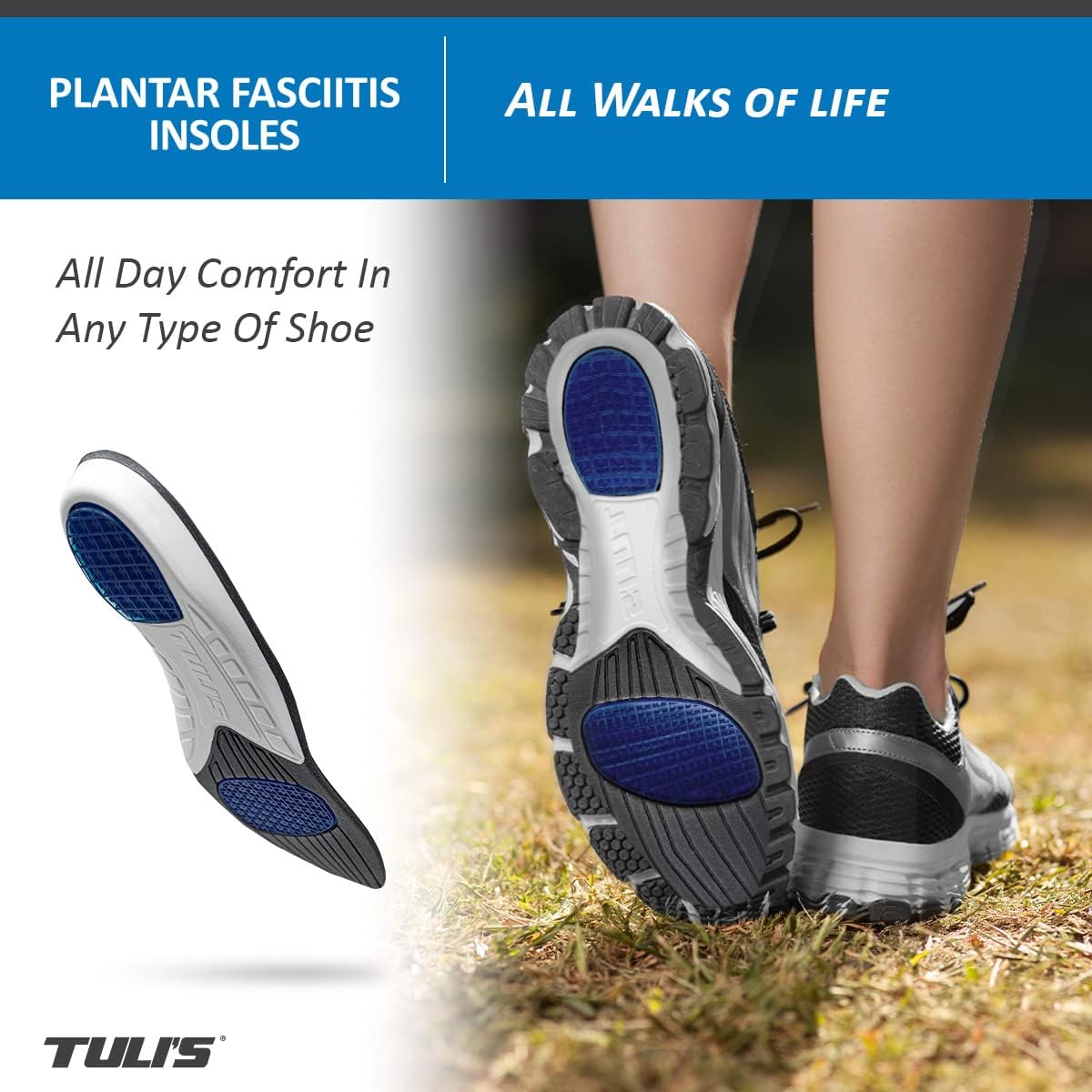 TULI'S Plantar Fasciitis Insole / Premium Orthotics