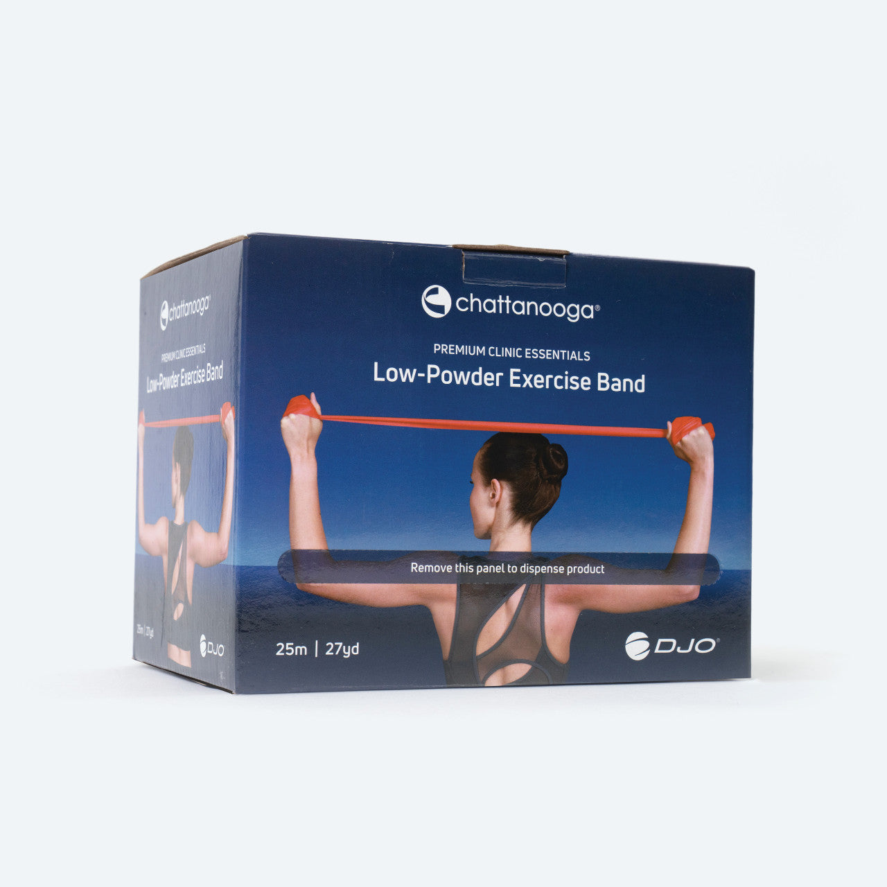 Chattanooga Premium Clinic Essentials Low Powder Exercise Band 25 Metre Red Light