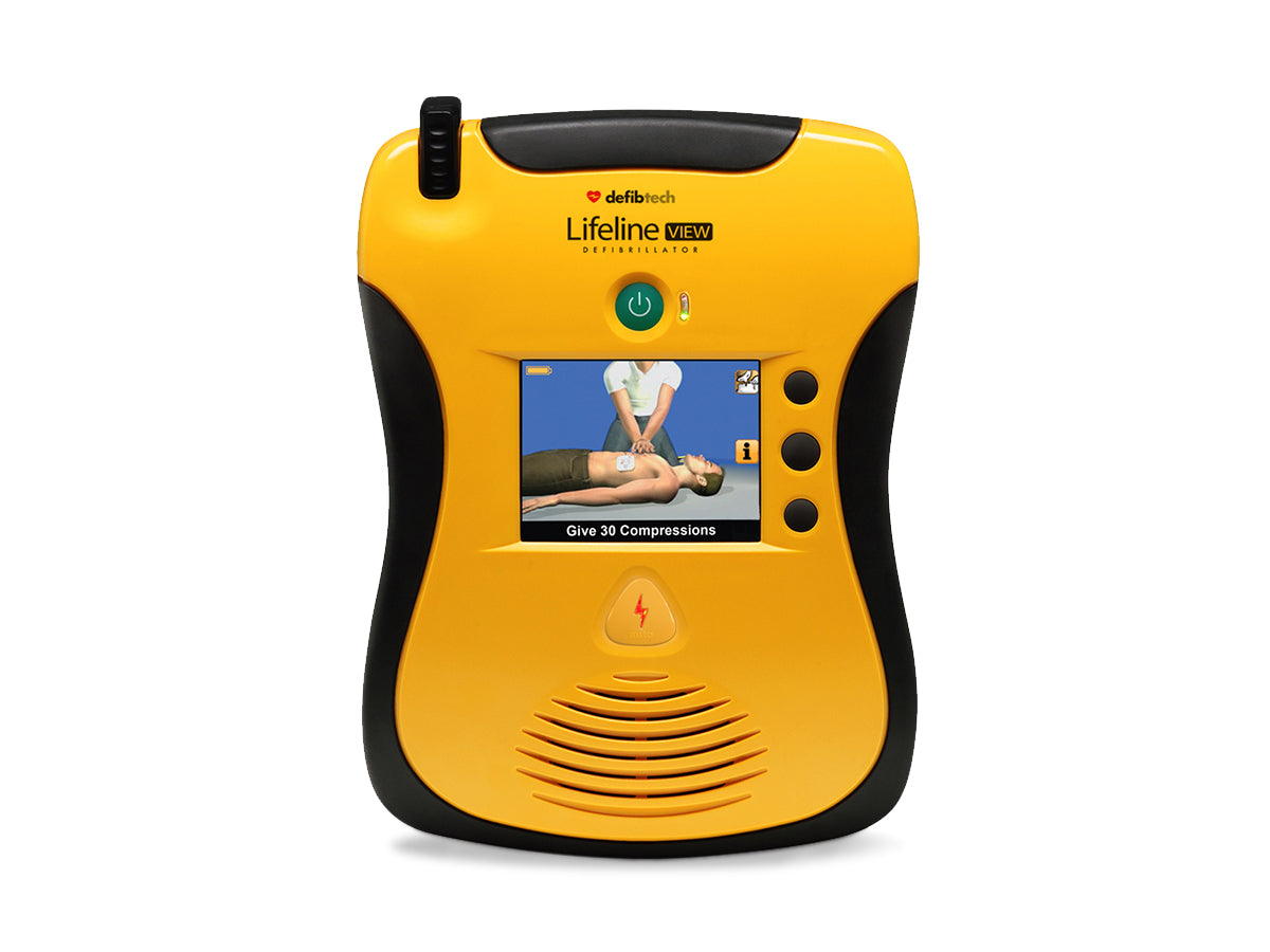 Defibtech Lifeline VIEW SEMI-Automated AED Package with 4yr Battery Pack