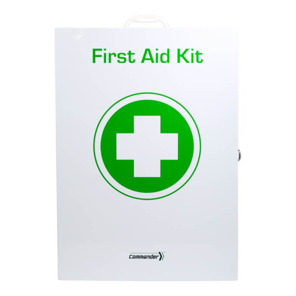 Metal First Aid Kit – Workplace Wall Mount Cabinet (41.5×13×58cm) | Commander 6 Series