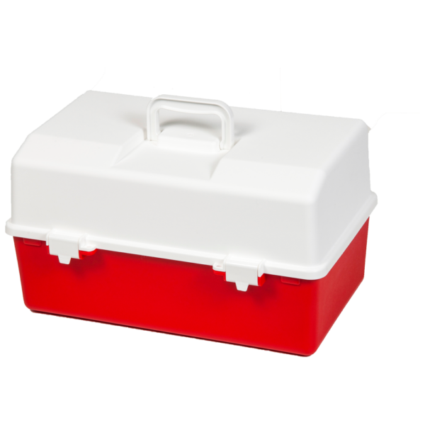 Plastic First Aid Case with 6 Trays – Emergency Storage Box (30×46.5×25.4cm)