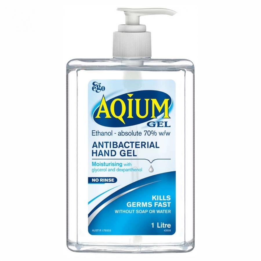 Aqium Antibacterial Hand Sanitiser 60 mL — 70% Alcohol