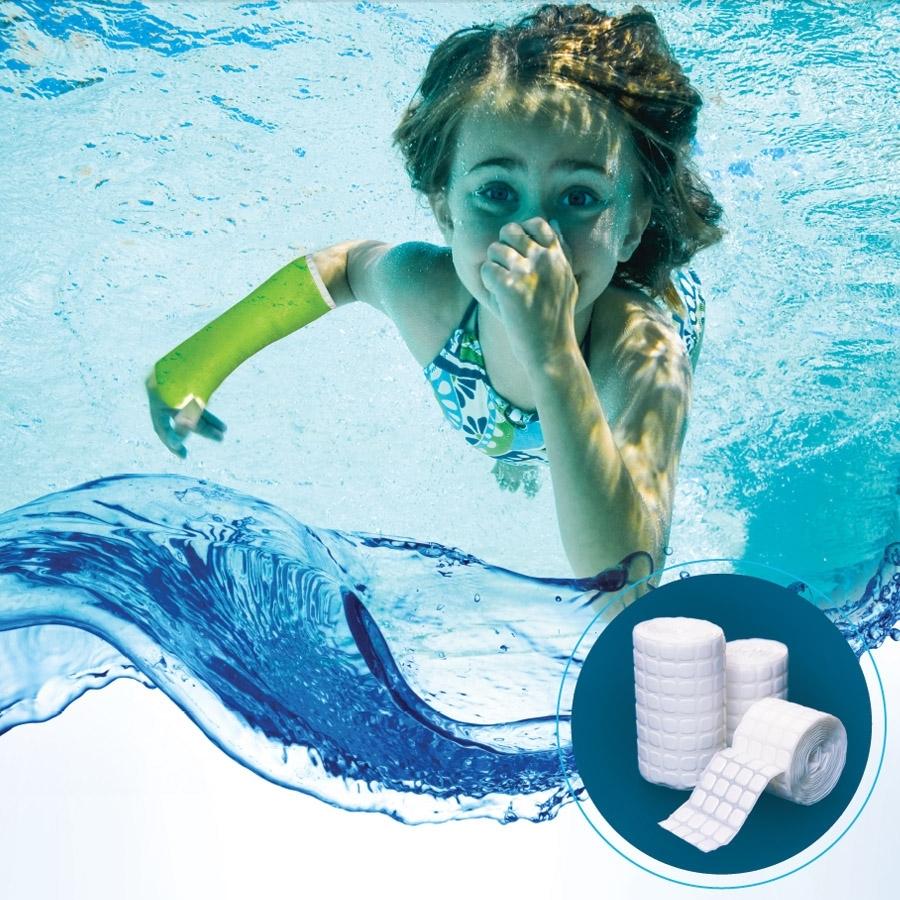AquaCast 10 cm x 1.7 m Cast Liner Roll — Box of 12 (Breathable, Waterproof)