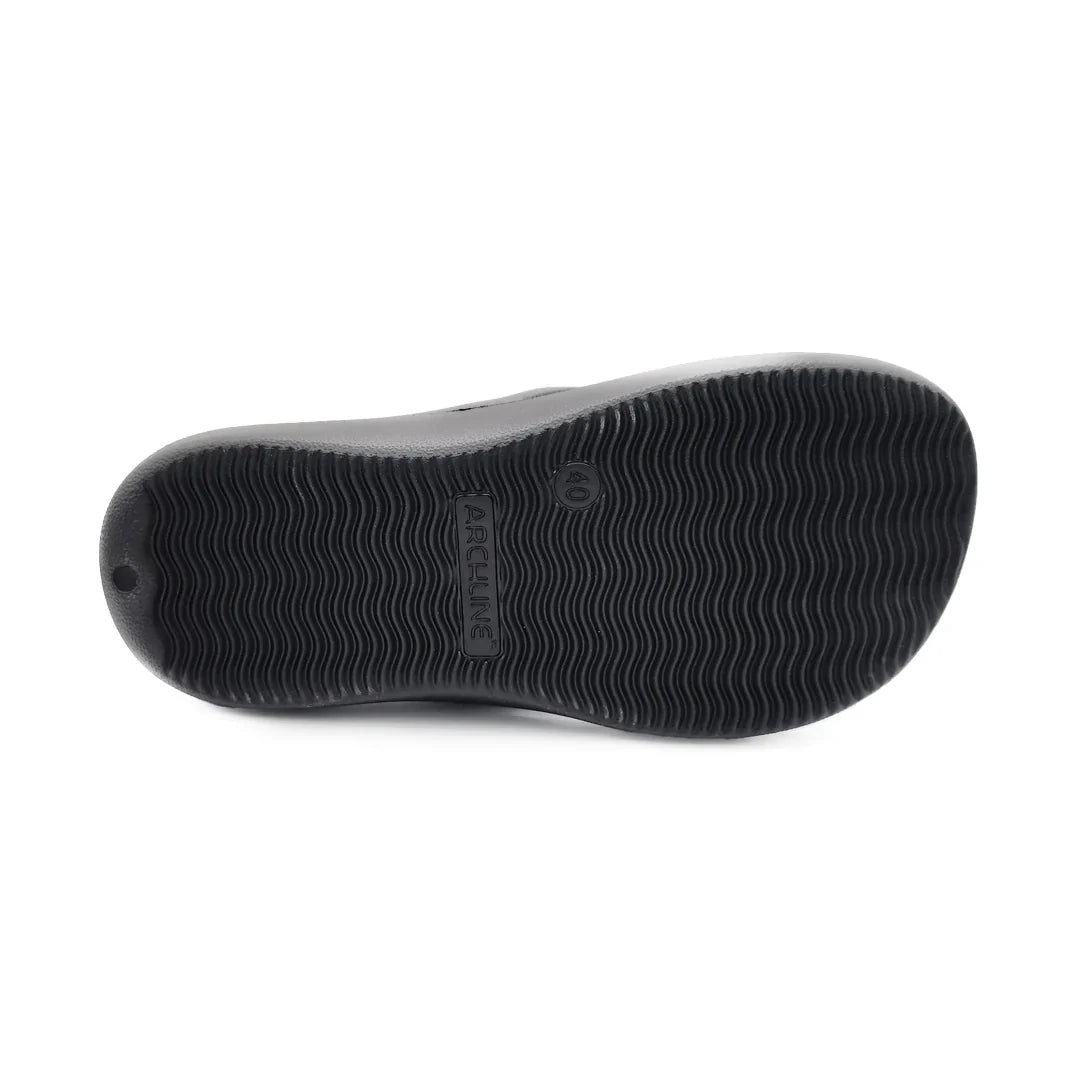 Archline Rebound Orthotic Thongs - Black