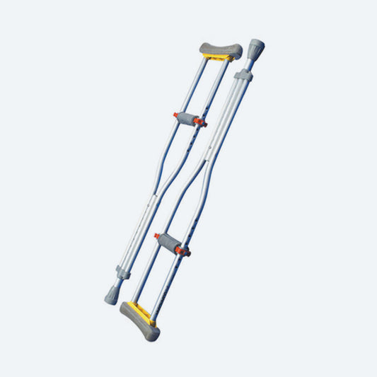 ProCare Adjustable Anodized Aluminum Crutches 5 Ft 1 Inch - 5 Ft 9 Inch Tall/Large