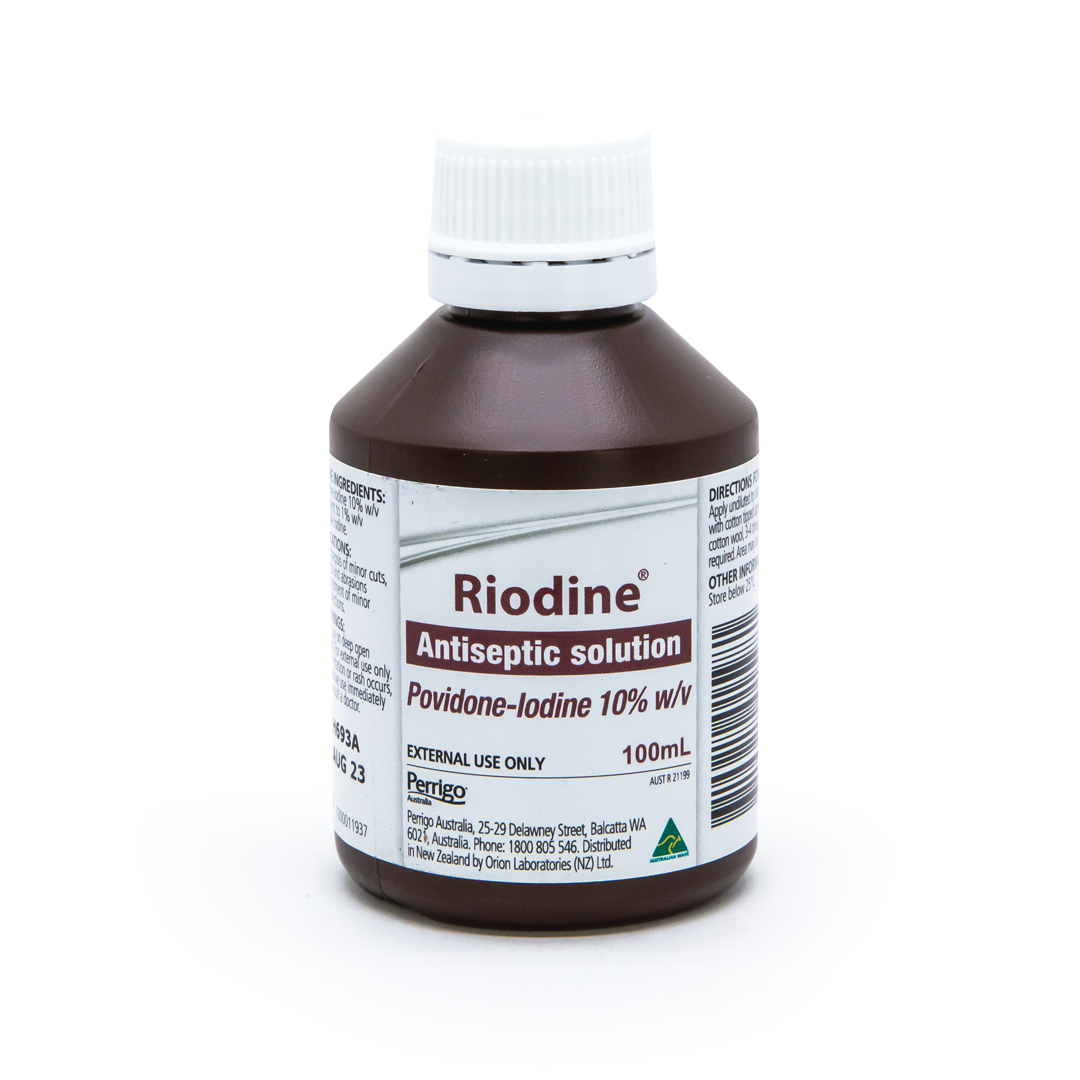 Riodine Antiseptic Povidone-Iodine Solution - Effective Betadine Alternative