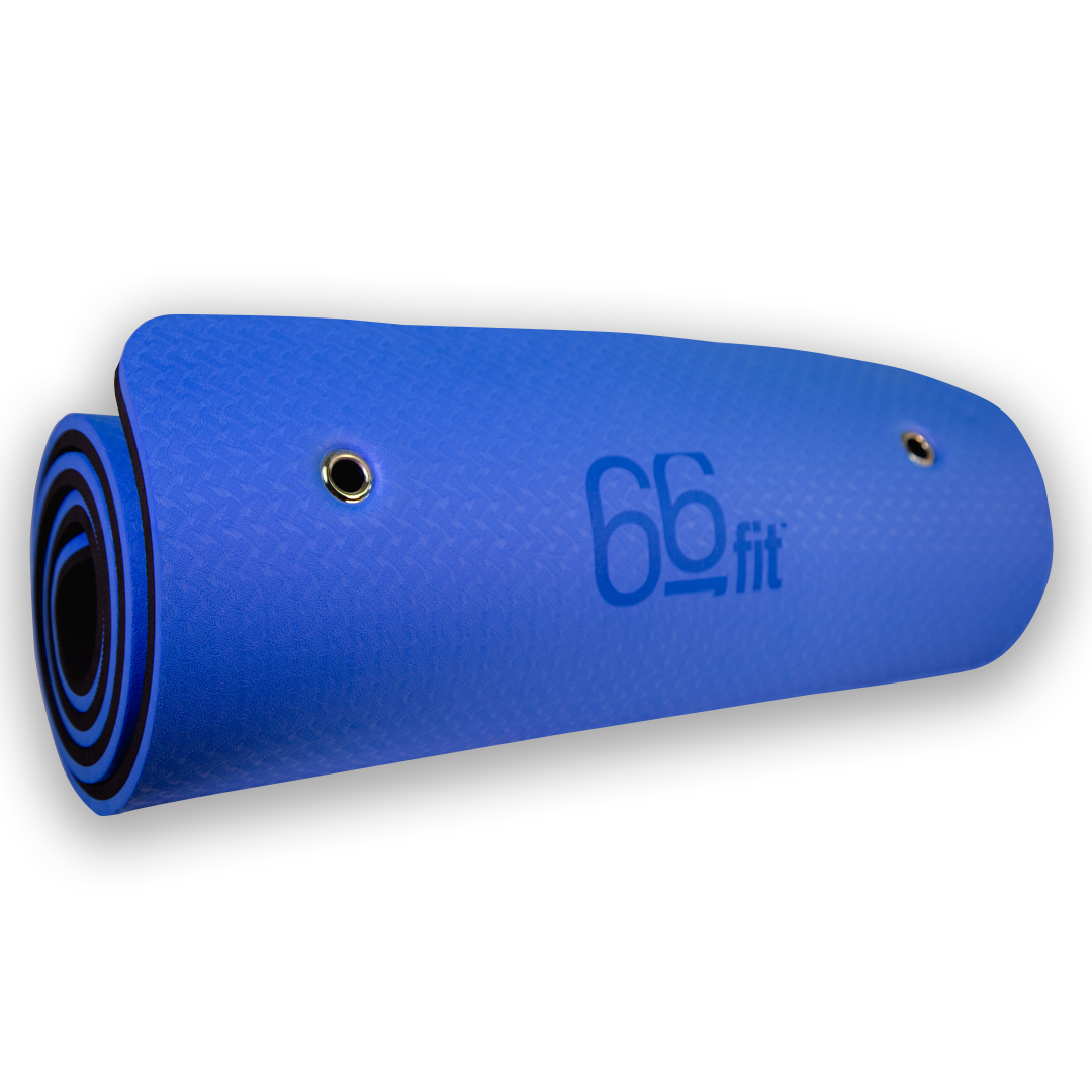 Professional Exercise Mat, non-slip reversible TPE surface