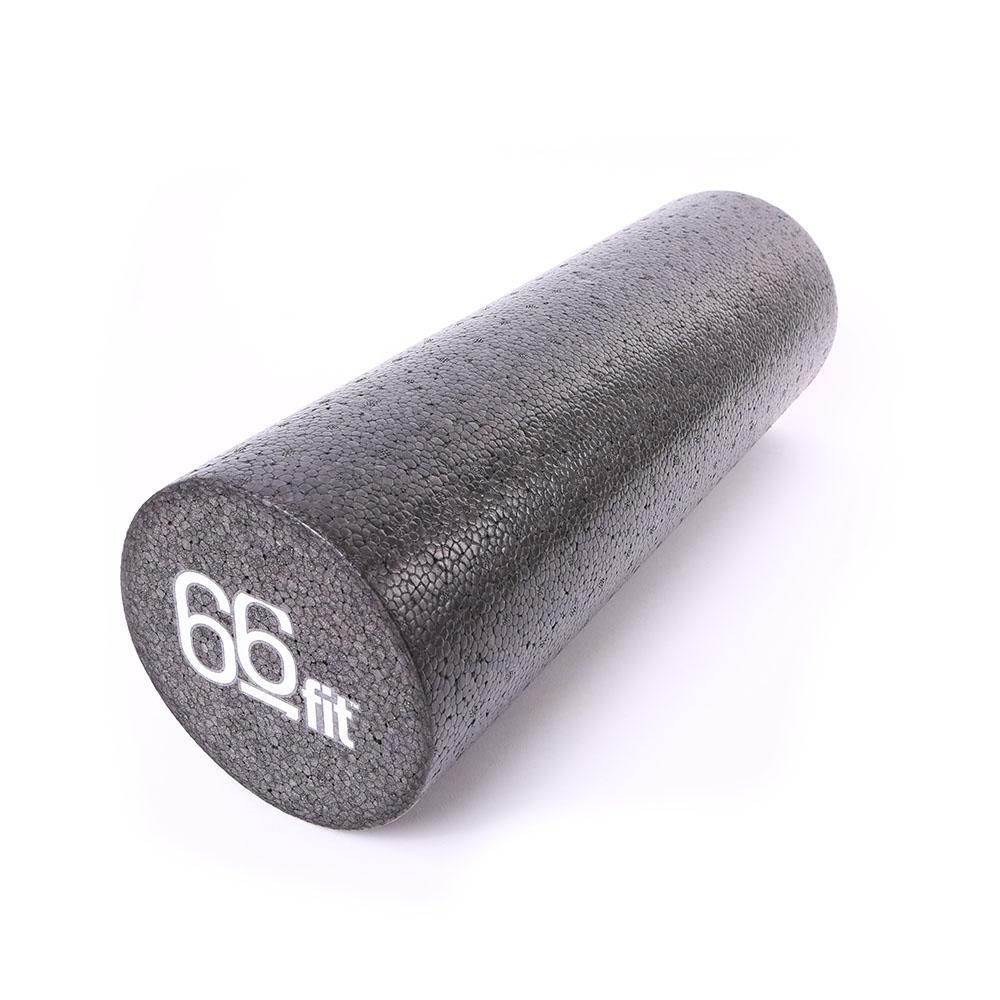 66fit High-Density Foam Roller — Black (15 cm x 45 cm)