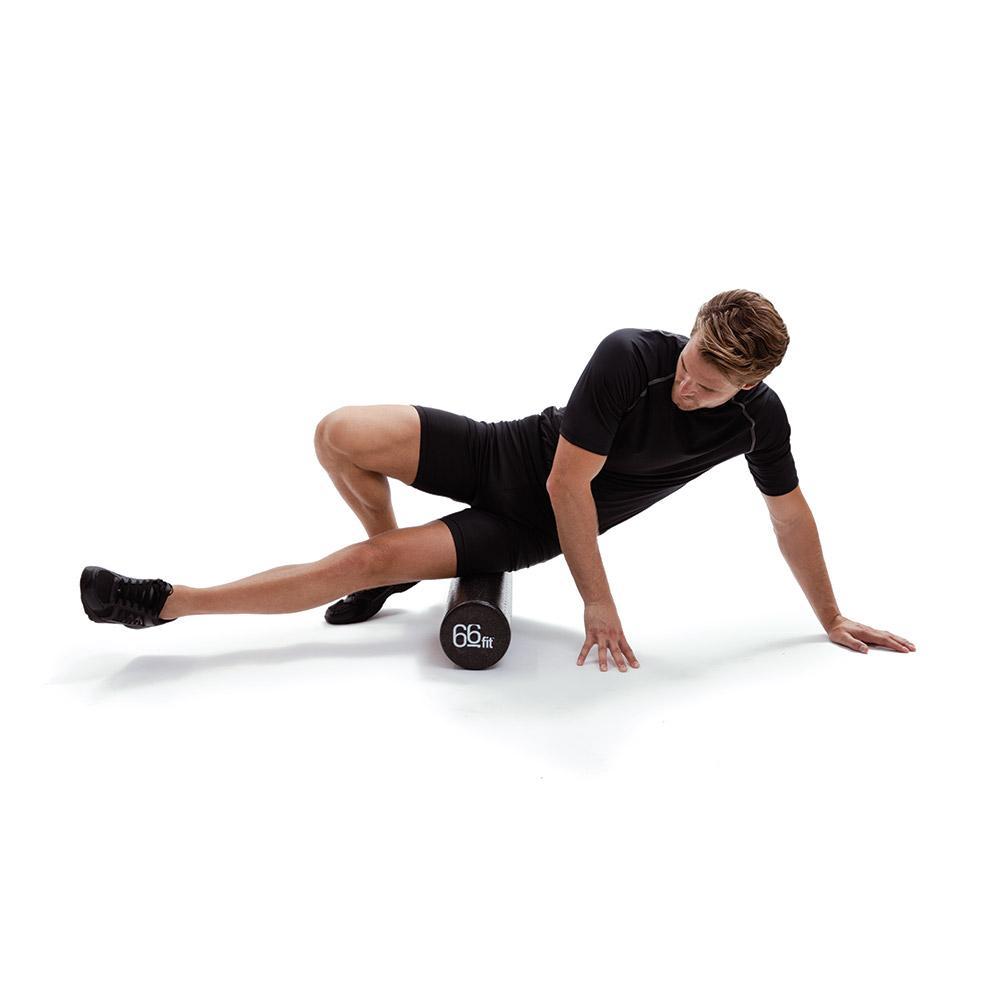 66fit High‑Density EPP Foam Roller — 15 cm x 90 cm (Black)